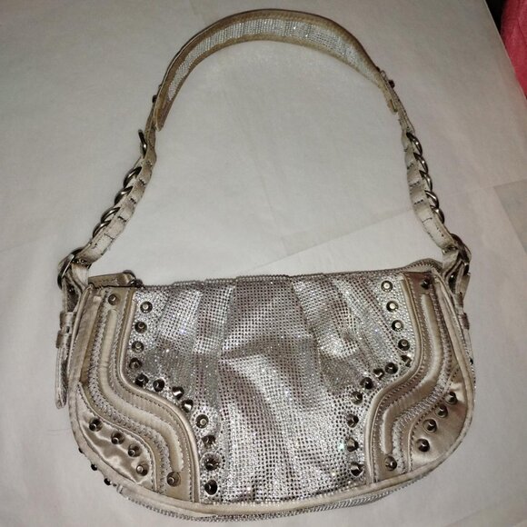 Zara -medium - shoulder bag-grays silver color metal plated styles - Picture 7 of 8